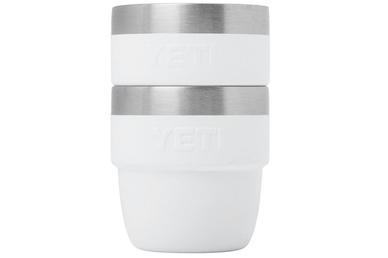 Yeti Rambler Stackable Espresso Cups 4oz, White, stapelbare thermosbekers, 118 ml