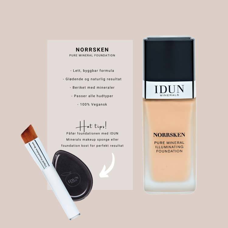 IDUN Minerals Norrsken Pure Mineral Illuminating Foundation Siri 30ml