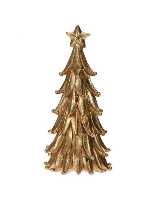 Homestyle Kerstboom Ornament - Kunstkerstboom - 13.2x13.2x28.5 cm Goud