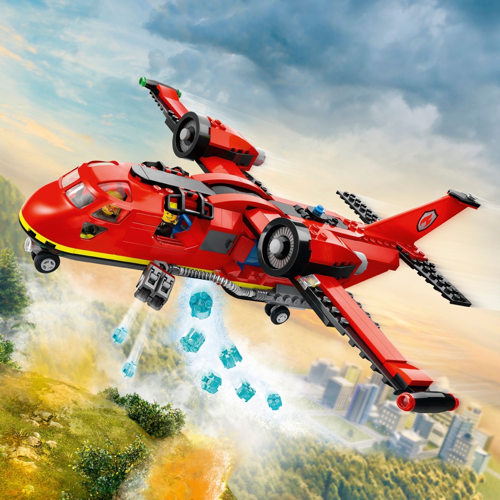LEGO City 60413 Feuerwehr-Rettungsflugzeug Spielzeug für Kinder