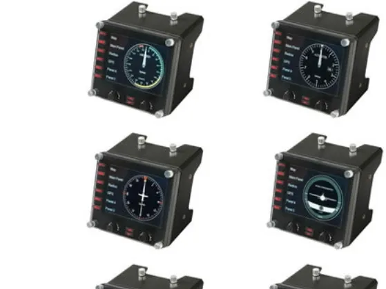 Saitek Pro Flight Instrument Panel - Instrumentpanel til flysimulator - kabling - for PC