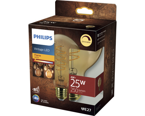 LED Globelamp Dimbaar G93 Goud E27/4W (25W) 250 lm 1800 K Warm Wit