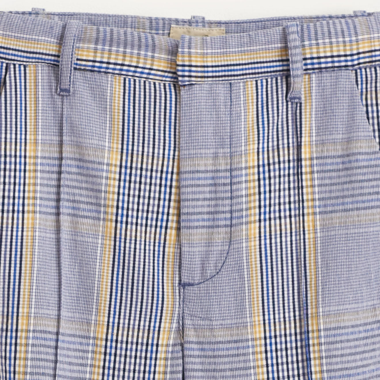Bellerose Pantalon Phiby en Coton mélangé 7/8 à carreaux gris