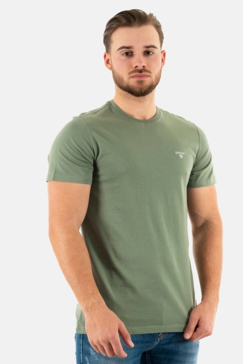 tee shirt barbour tartan sports gn49 agave green