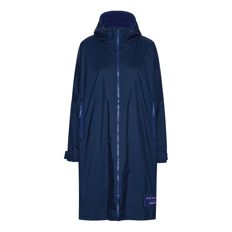 Cartel Copenhagen Cartel x Monday Bliss Winterswim Changing Robe - Navy Mørkeblå