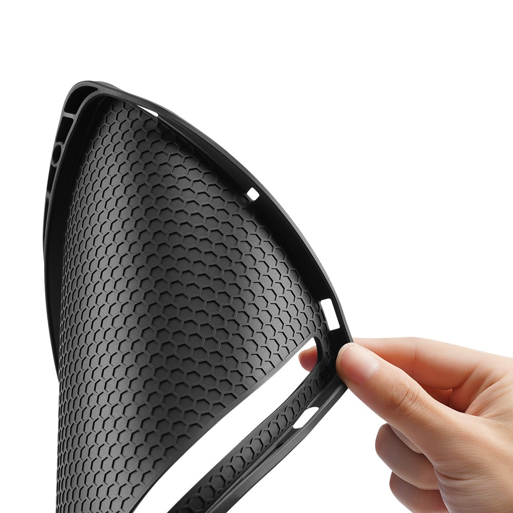 Samsung Galaxy Tab S8 / Tab S7 Tasche Smart Cover Hülle Stoff Design mit S-Pen Halterung - Schwarz