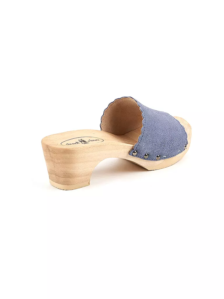 DIRNDL & BUA Trachtenschuhe - Pantolette blau