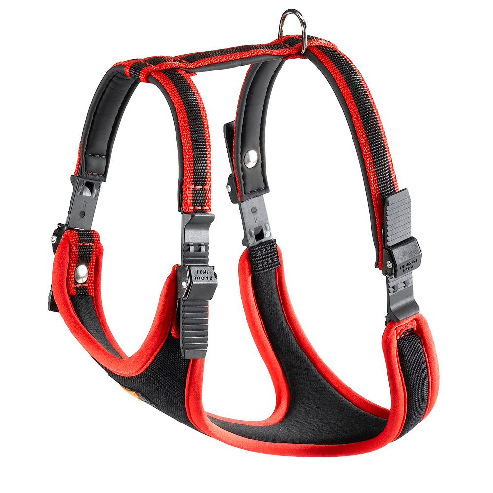Harnais rembourré ergocomfort medium, fermeture à double micro-régulation, fixation facile