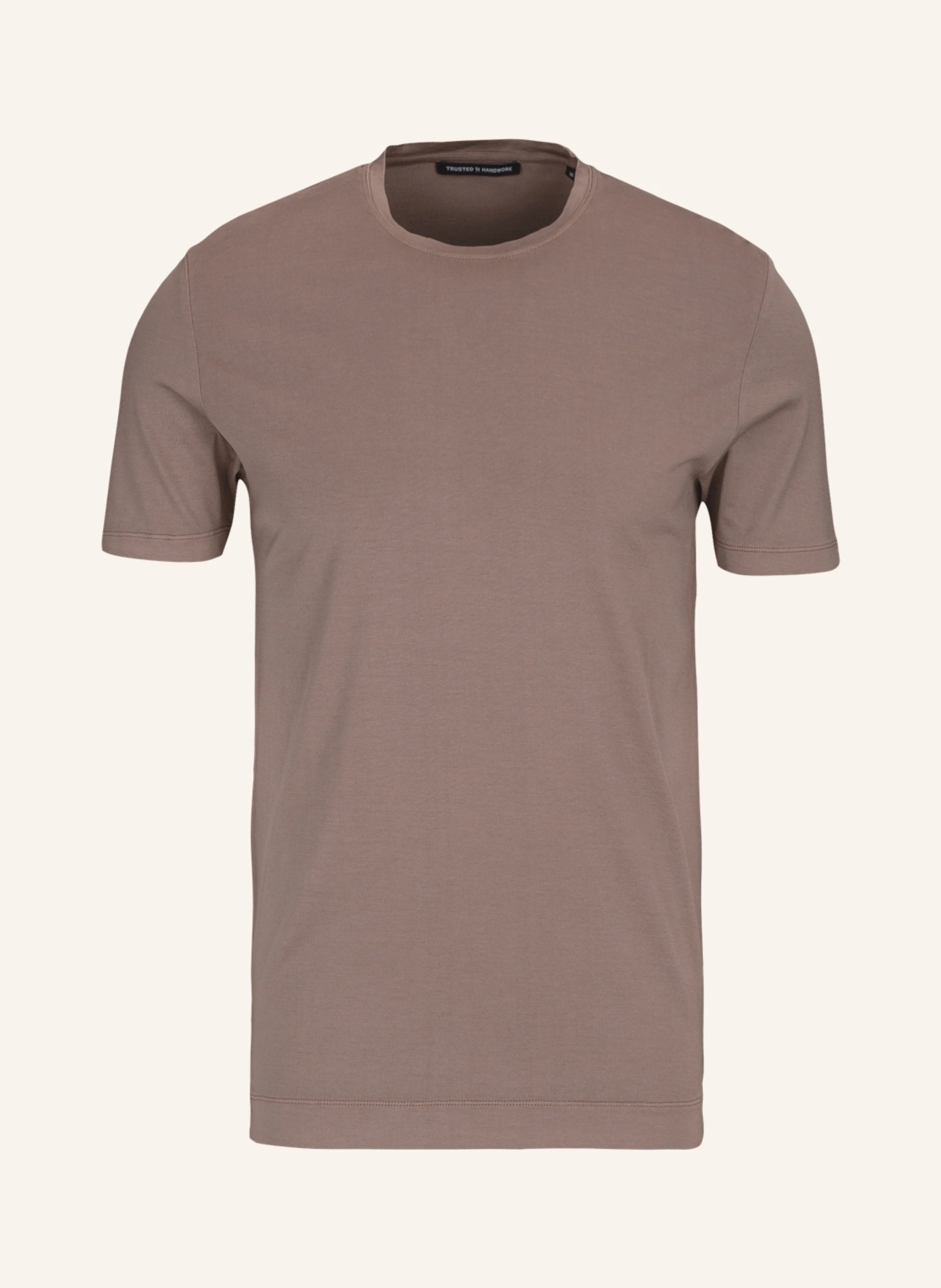 TRUSTED HANDWORK Round Neck 1/2-Sleeve T-Shirt