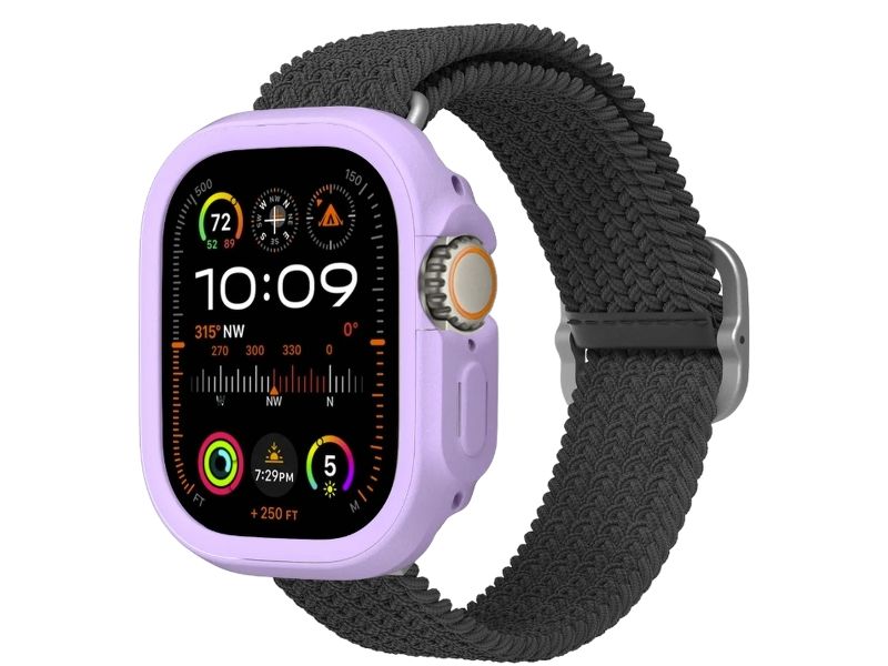 Rhinoshield Displayschutz Bumper Case Series 10 Violet Displayschutz für die Apple Watch 10 49 mm