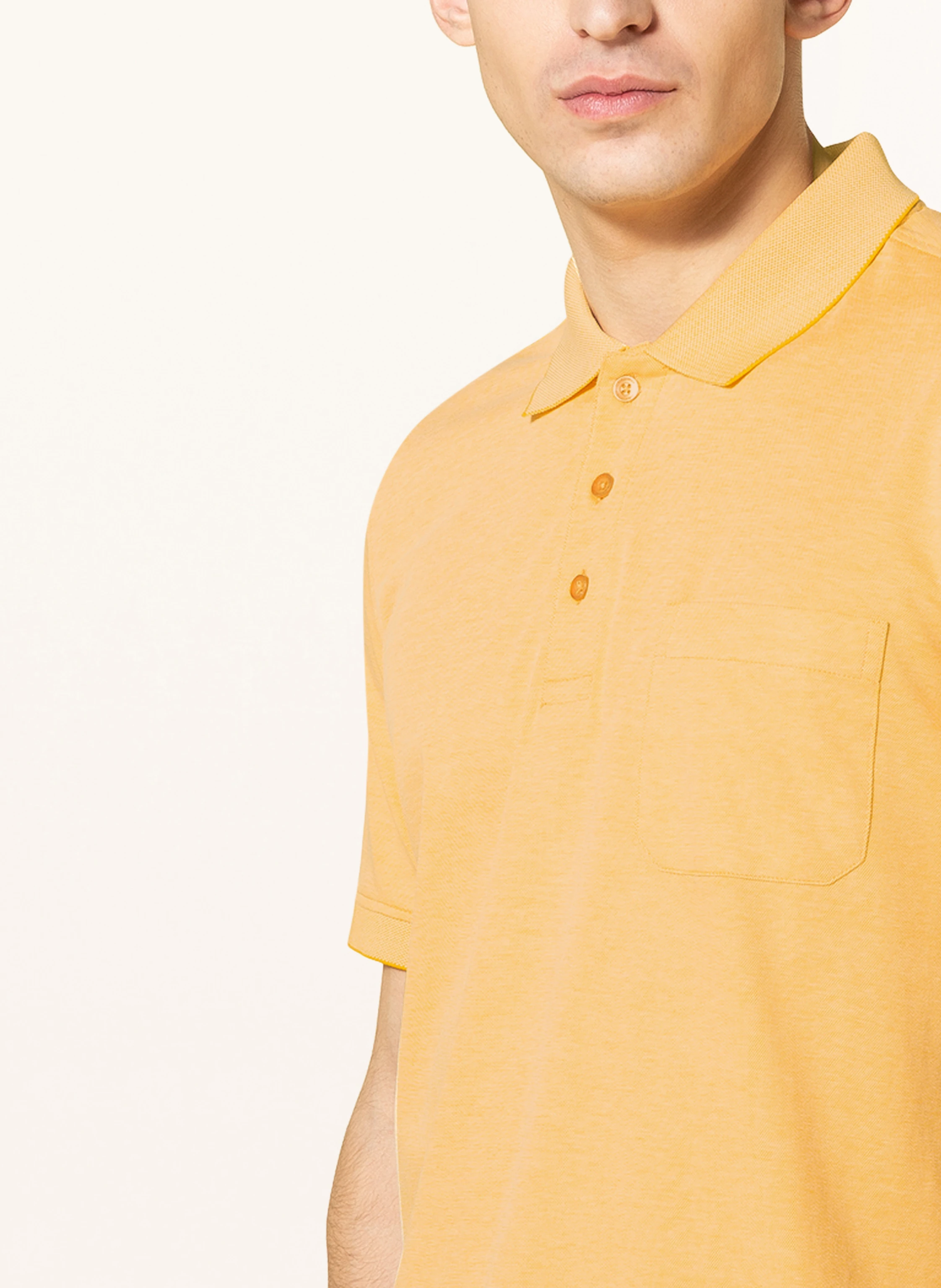 STROKESMAN'S Piqué-Poloshirt Regular Fit