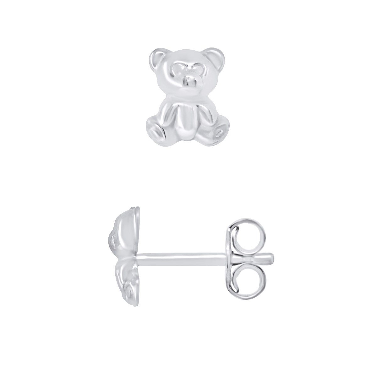 Boucles d'Oreilles NOUNOURS - Argent 925