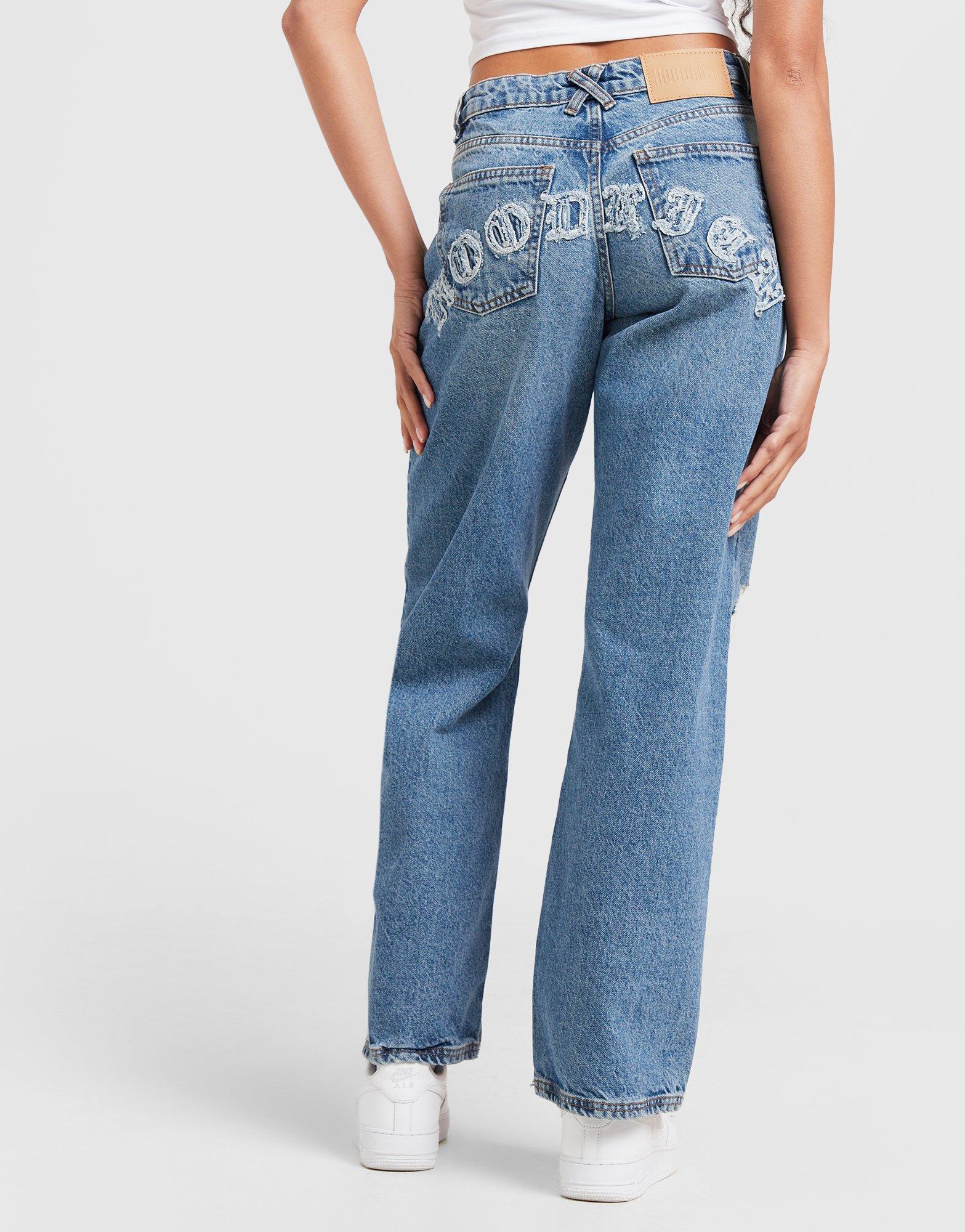 Hoodrich Jean Logo Applique Femme