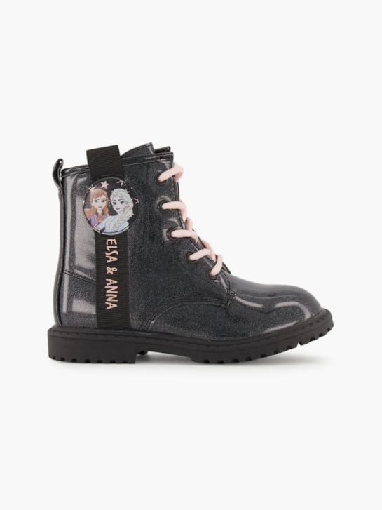 Disney Frozen Schnür-Stiefelette Schwarz