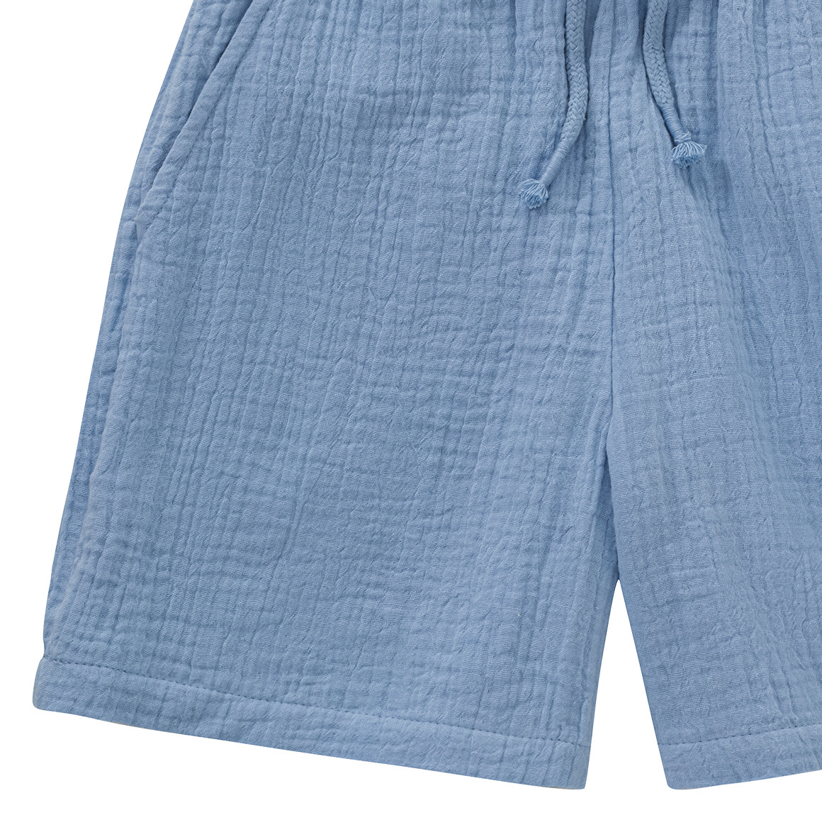 Jonas Nielsen Jungen Musselin-Shorts mit Tunnelzug hellblau