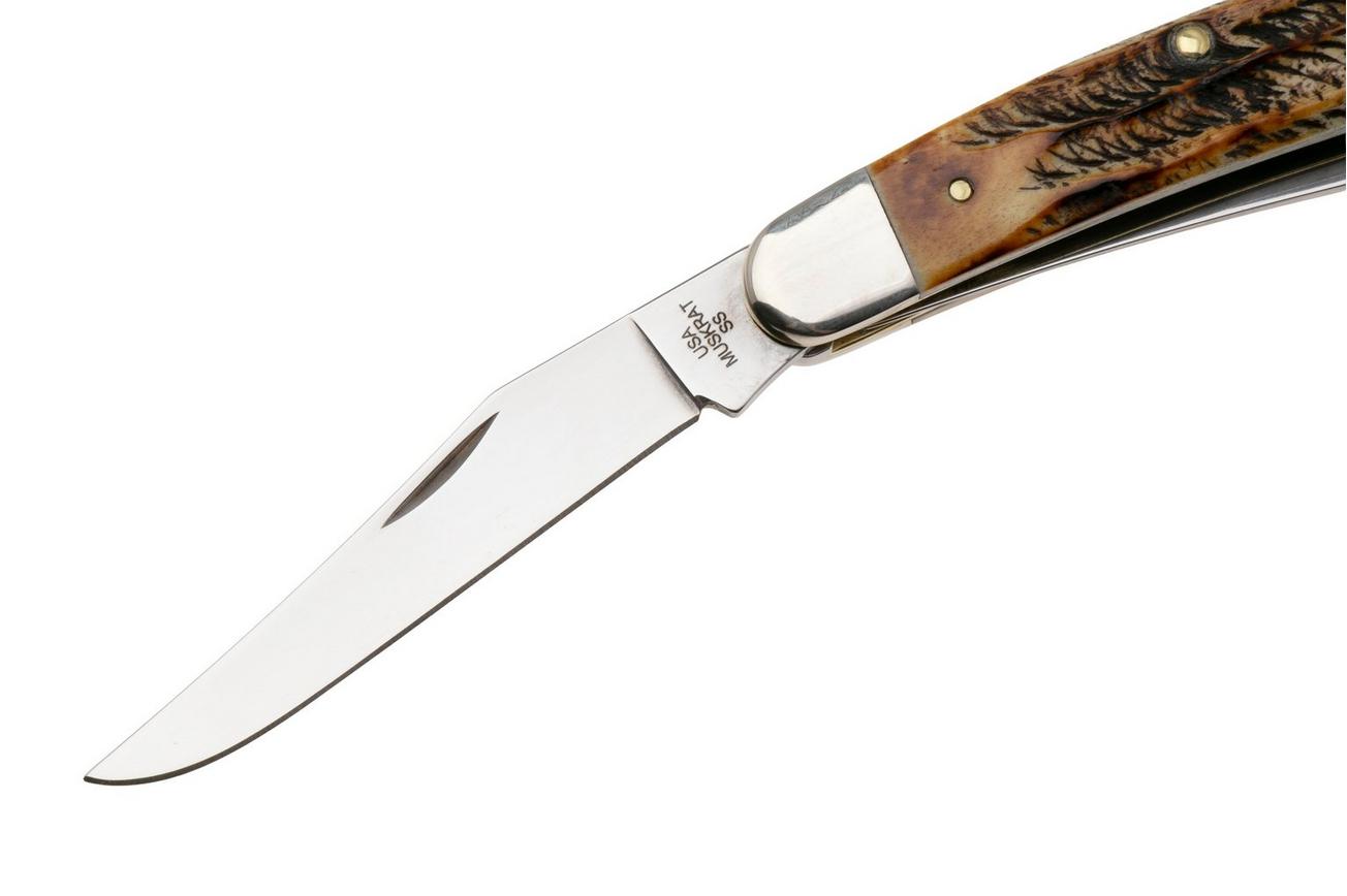 Case Muskrat 6.5 BoneStag, 65346, MUSKRAT SS zakmes