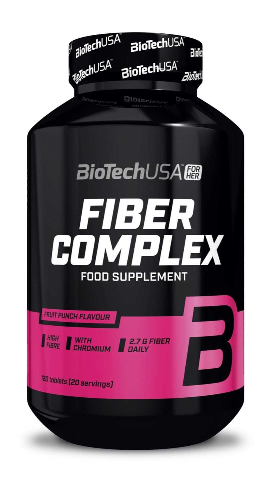 Biotech USA Fiber Complex 120 comprimidos mastigáveis