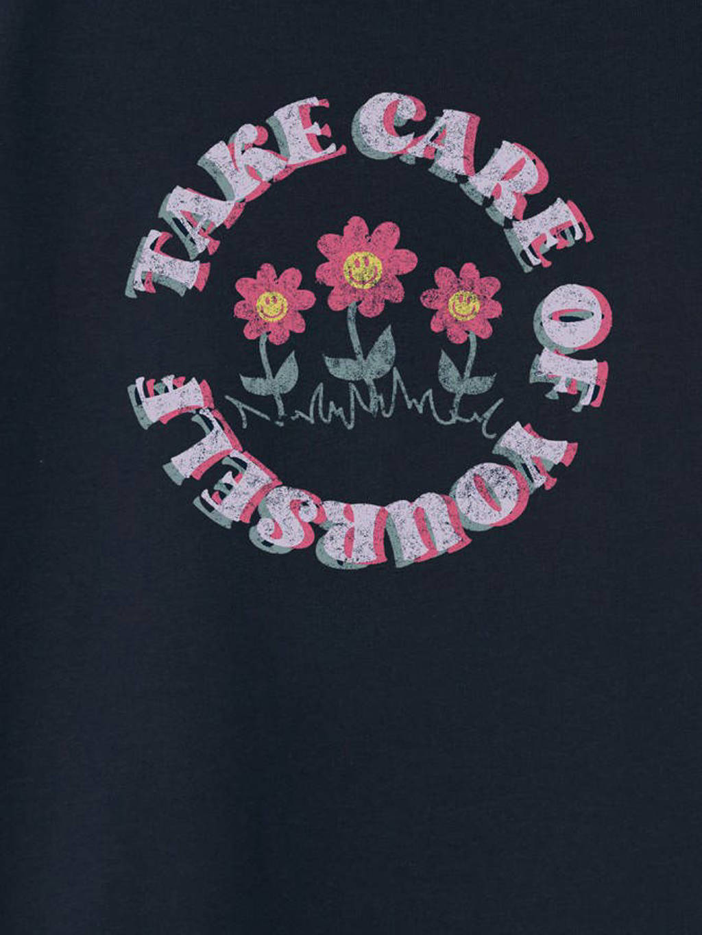 NAME IT T-shirt NKFVIX met printopdruk donkerblauw