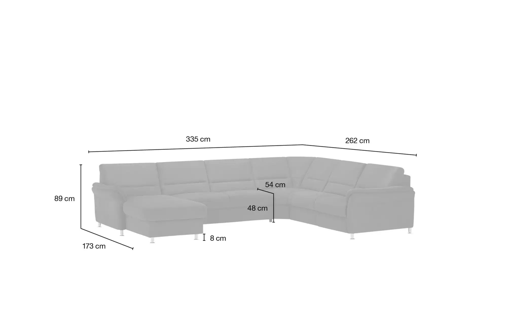 meinSofa Wohnlandschaft Donald