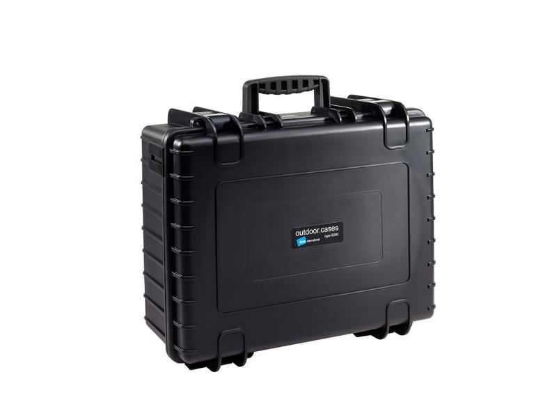 B&W Outdoor-Koffer Typ 6000 SI Schwarz Unzerstörbarer Koffer