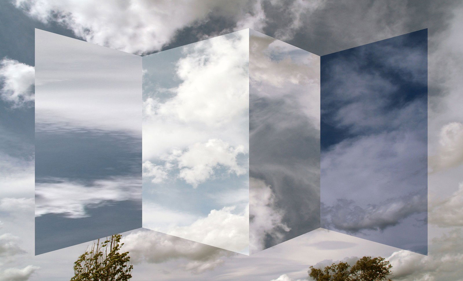 Polyptych of clouds by Antonio Rojas - Limited Edition. Edition of: 150. Signed.