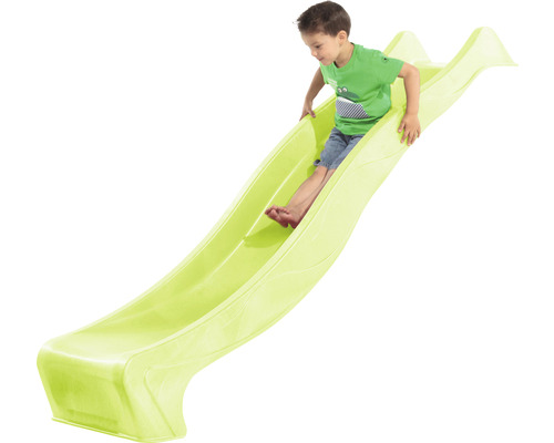 Kinderglijbaan, glijbaan zonder frame, axi Sky230 glijbaan met wateraansluiting, kunststof, groen