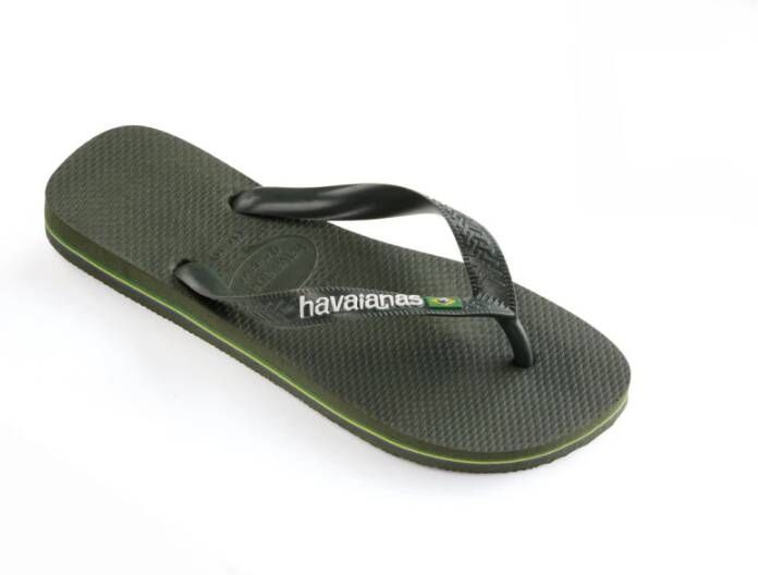 Havaianas Teenslippers Brasil Logo zomerschoen slippers poolslides met logo-opschrift