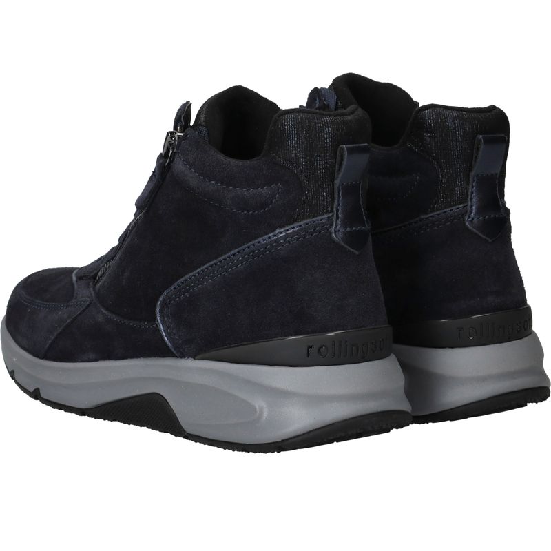 Gabor Rollingsoft Veterboots Blauw Dames