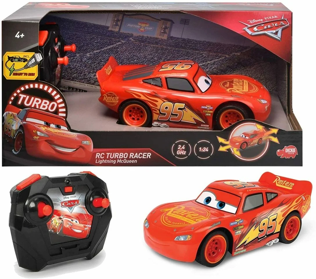 Jada - Biler 3 - RC Lightning McQueen Turbo Racer