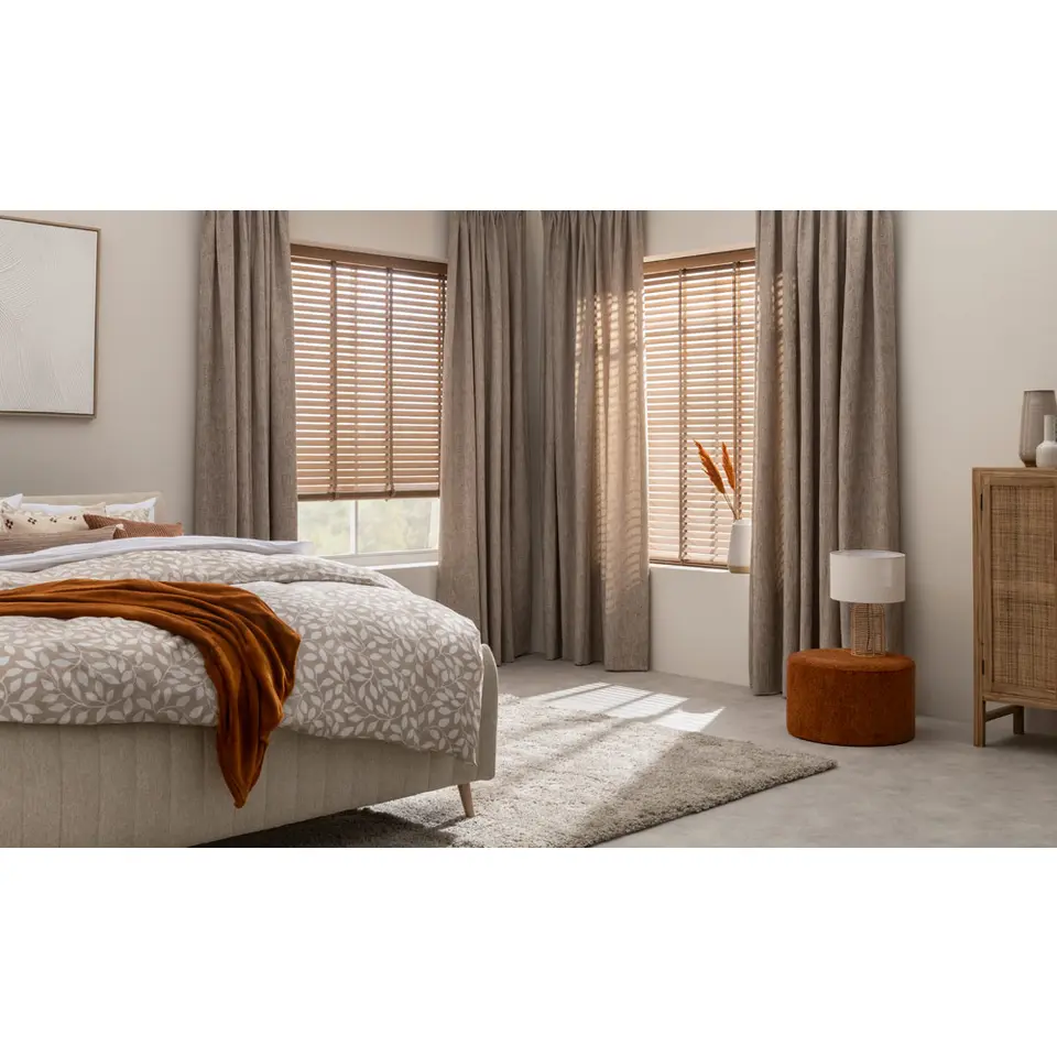 Fenstr bamboe jaloezie Tahiti 50mm - eiken (25901)