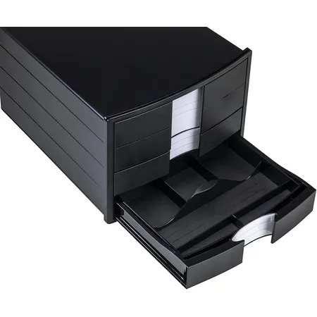 HAN Schubladenbox IMPULS - Gehäusedesign für Papierformate DIN A4/C4, schwarz