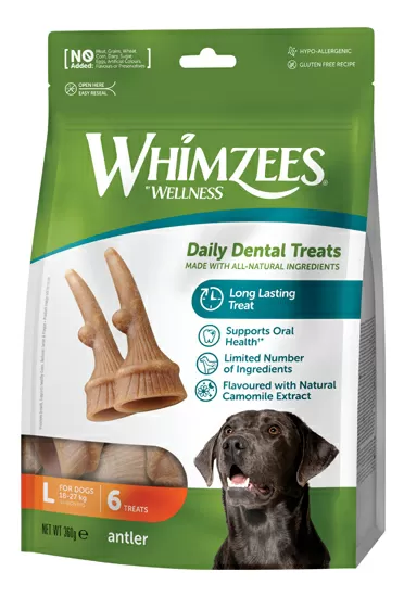 Whimzees Occupy Antler L - 6 stk.