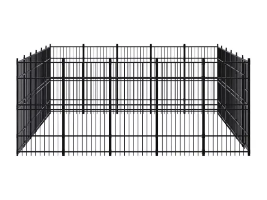 Chenil cage enclos pac noire 576 x 480 x 200 cm 02_0041826