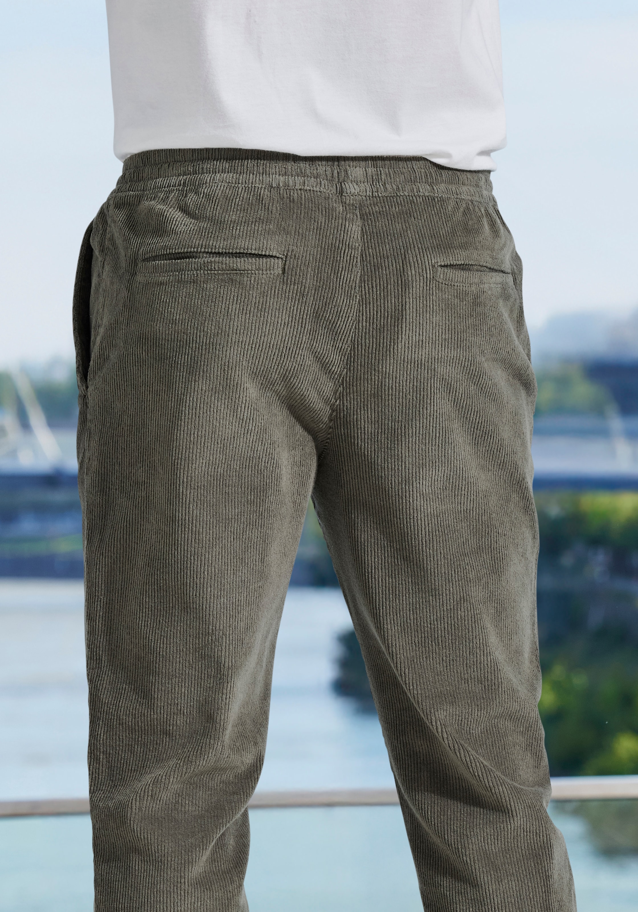 John Devin Jogger Pants »- elastische Cordhose im Jogg Pants Style«  auch in grossen Grössen