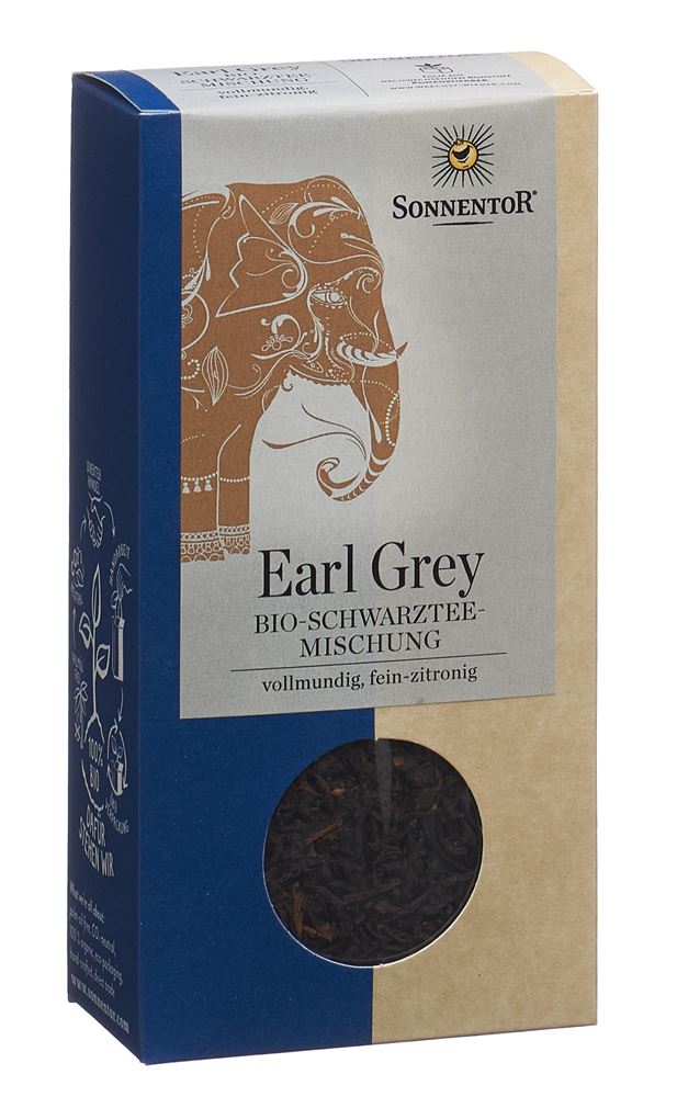 SONNENTOR Schwarztee Earl Grey Tees offen BIO Btl 90 g