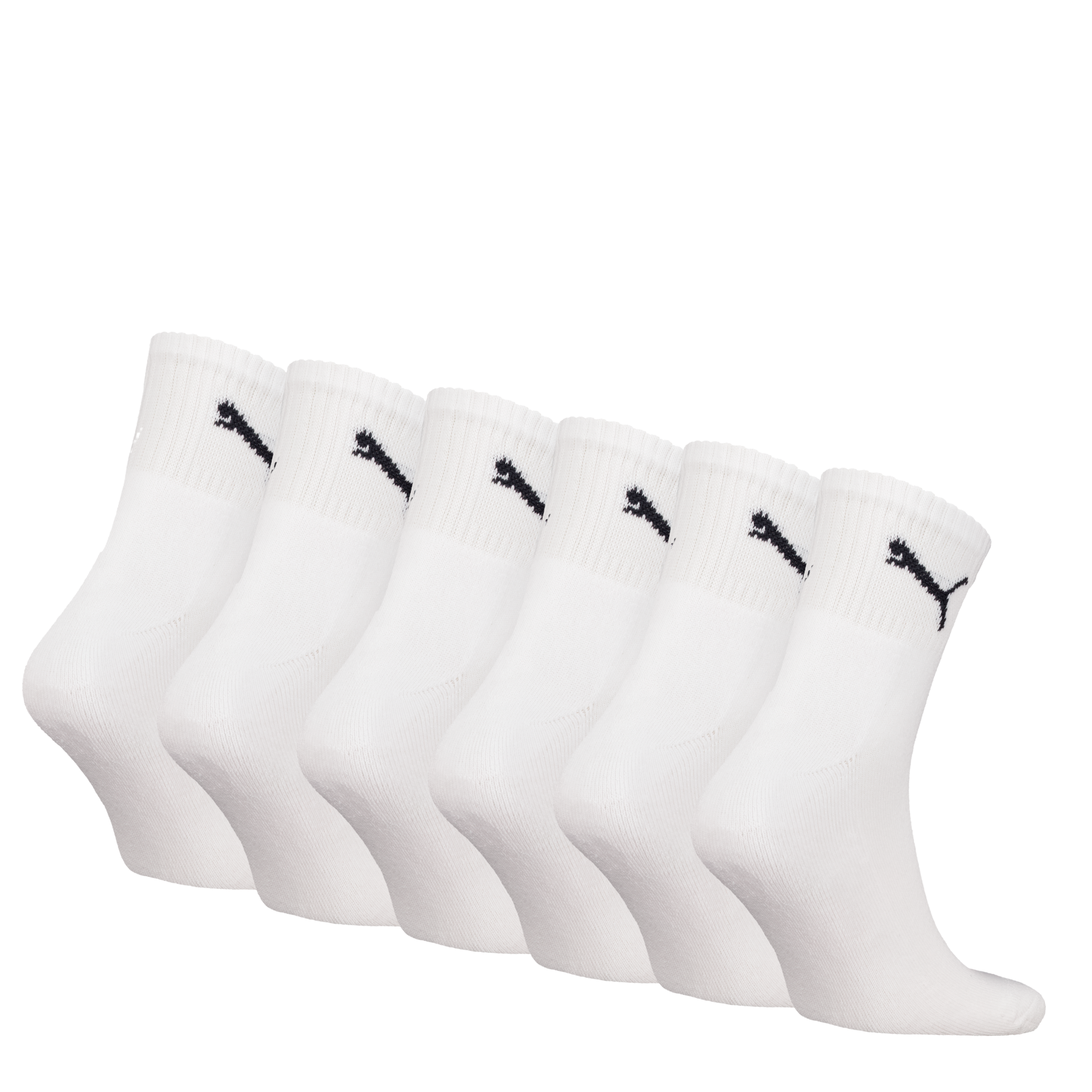 PUMA Socken »PUMA SHORT CREW 6P UNISEX ECOM« 6 Paar,  Gepolsterte Sohle für Stossdämpfung und zusätzlichen Komfort