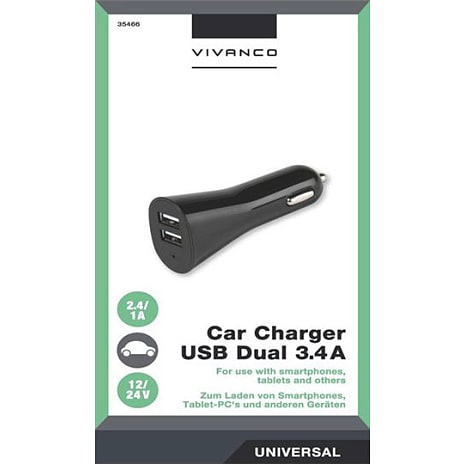 Vivanco Dual bilstrømsadapter