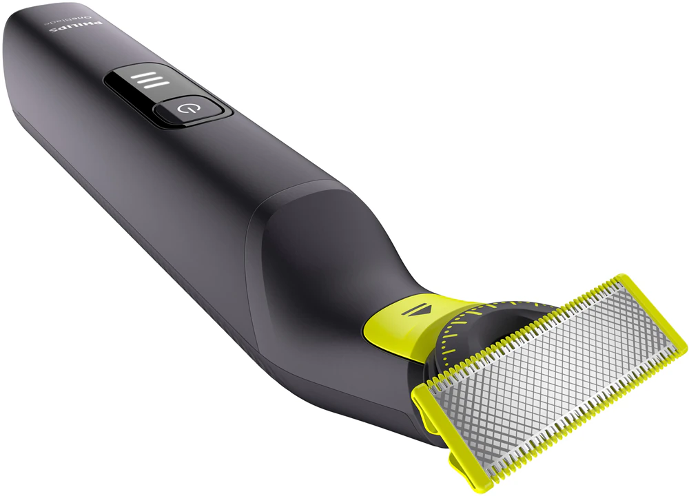 OneBlade Pro 360 Face   Body Elektrischer Haarschneider Bart Trimmer Akku Rasierer (QP6542/15) - Schwarz / Grün