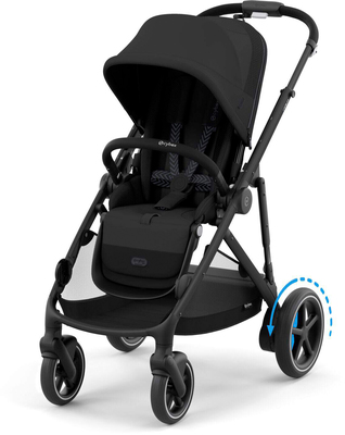 Cybex e-GAZELLE S Sportsvogn, Moon Black/Black