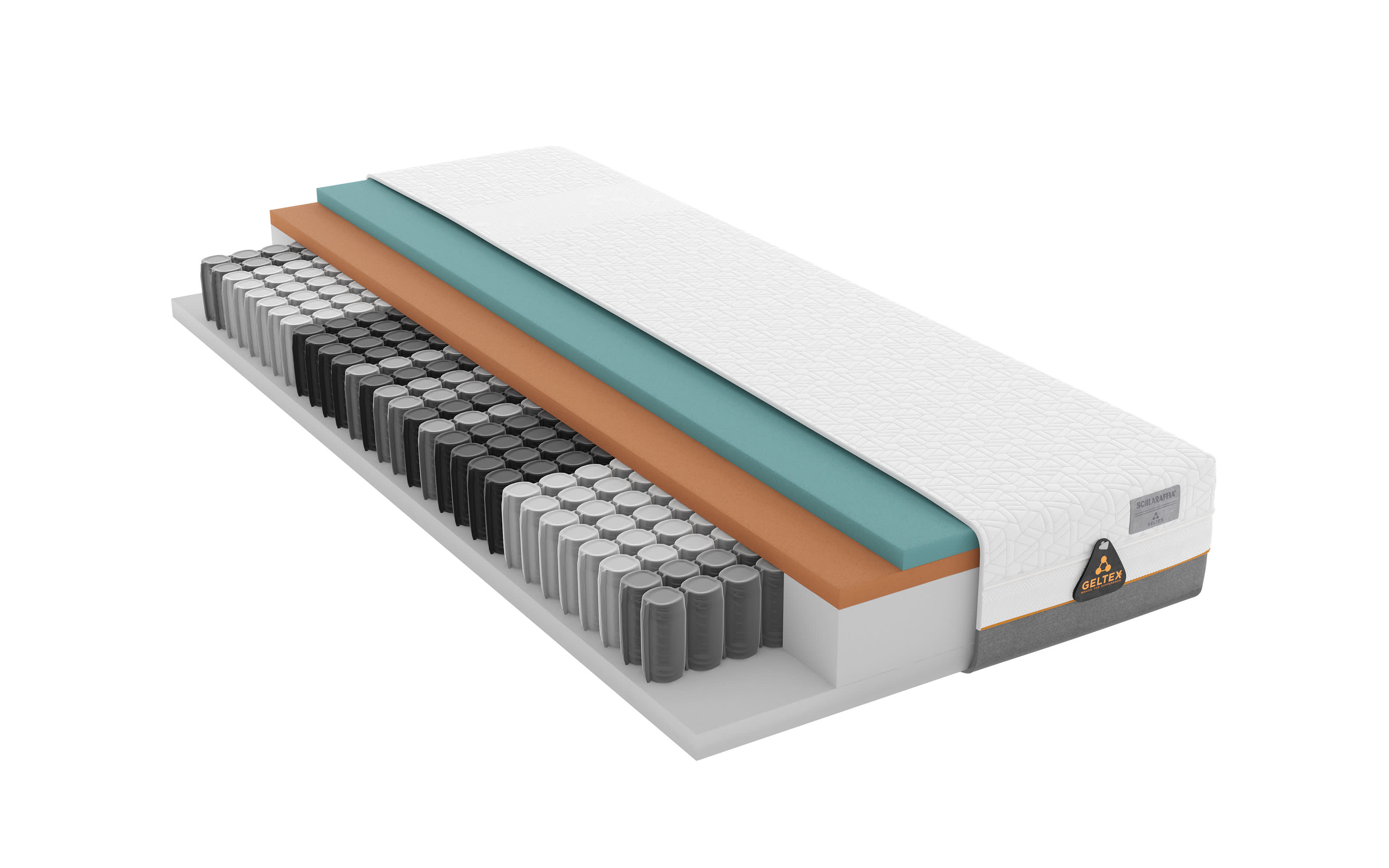 Taschenfederkern-Matratze Geltex Starline Next X9, 90 x 200 cm, H4