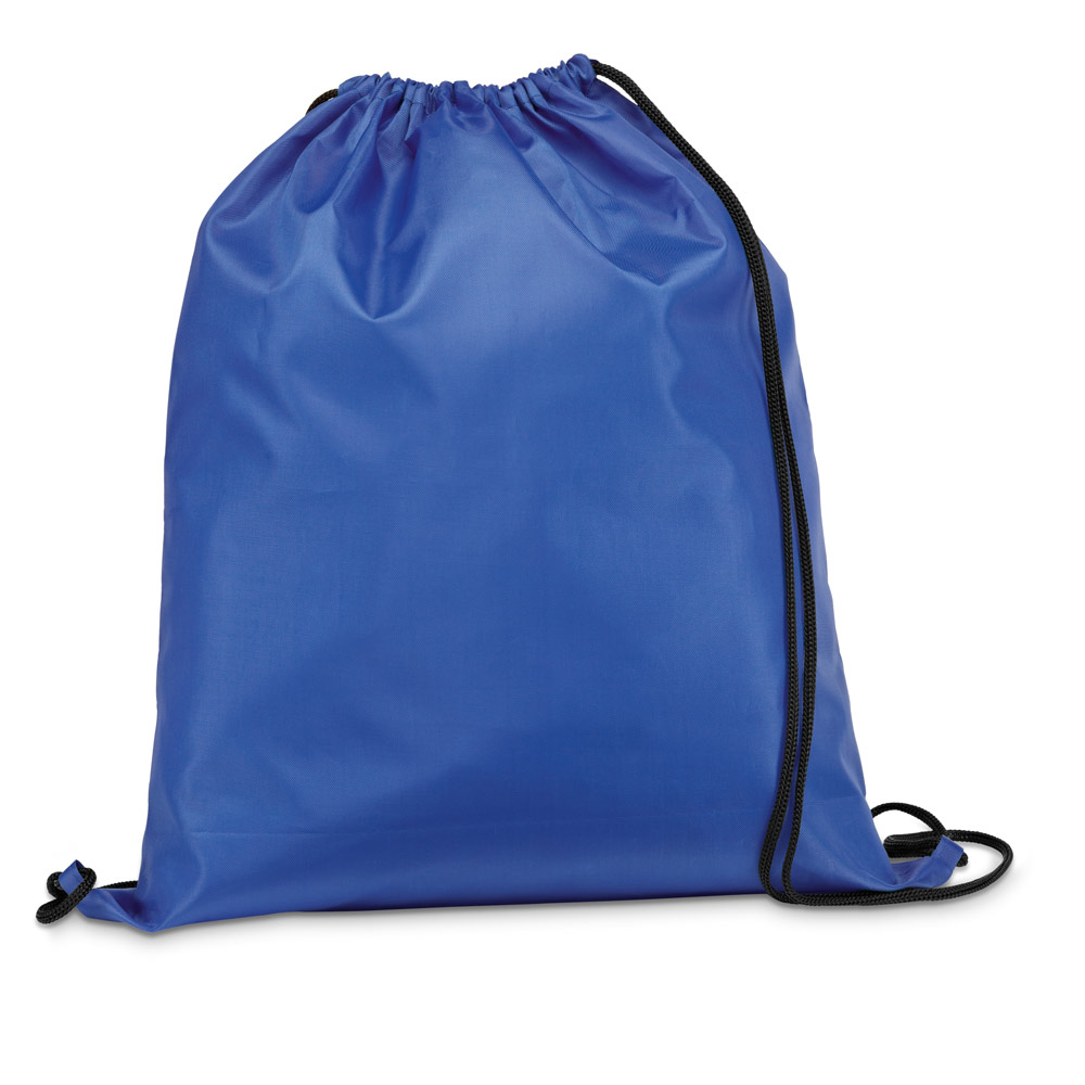 hi!dea 92910 - Sac à dos 210D avec cordons de serrage noirs