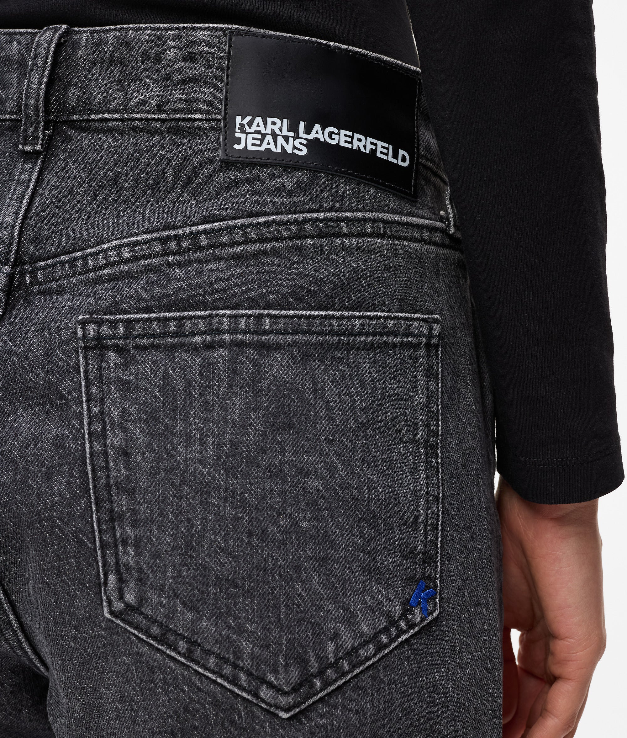 High-rise straight jeans