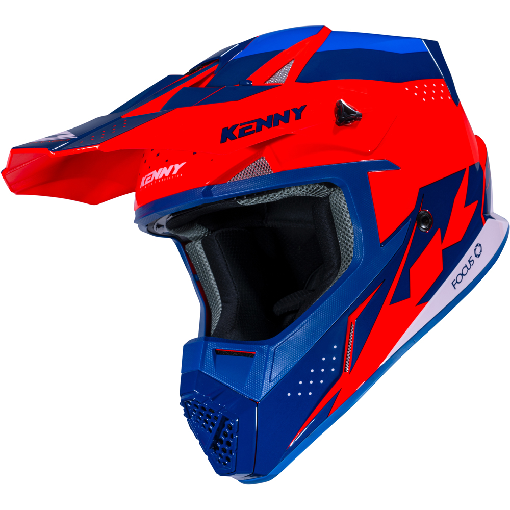 Kenny - Casque Track Graphic - 2023 Navy / Rouge fluo