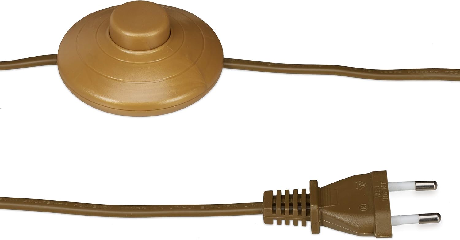 Relaxdays Stehlampe antik, Stoffschirm, dekorativer Metallfuß, E27, Standleuchte Wohnzimmer, HxD: 157x42cm, messing/weiß