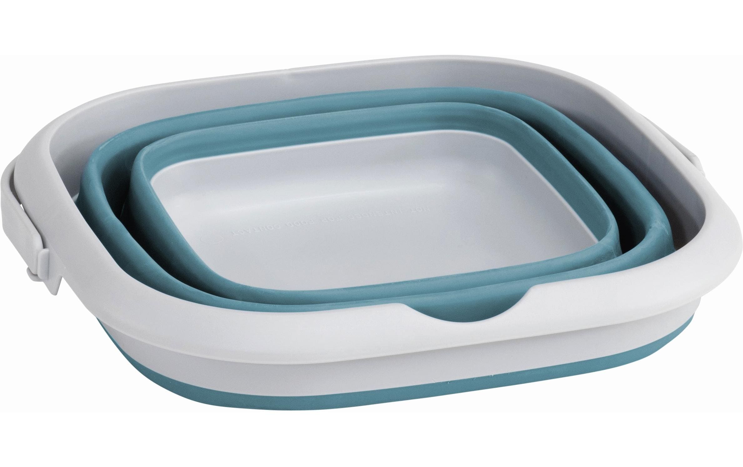 Waschbecken Collaps Bucket Square, 30 cm x 29.5 cm x 22 cmEckiger Eimer mit Deckel