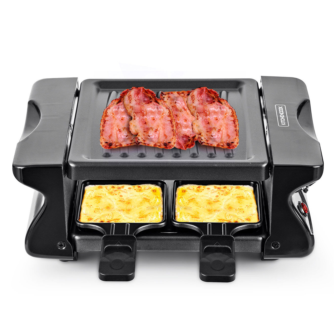 Kitchencook Raclette Grill noire - 4 personnes