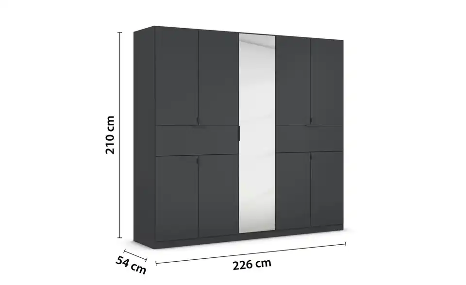 Drehtürenschrank 226 cm 9 Stück