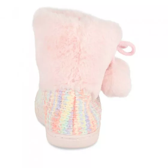 Chaussons bottines ROSE LOVELY SKULL