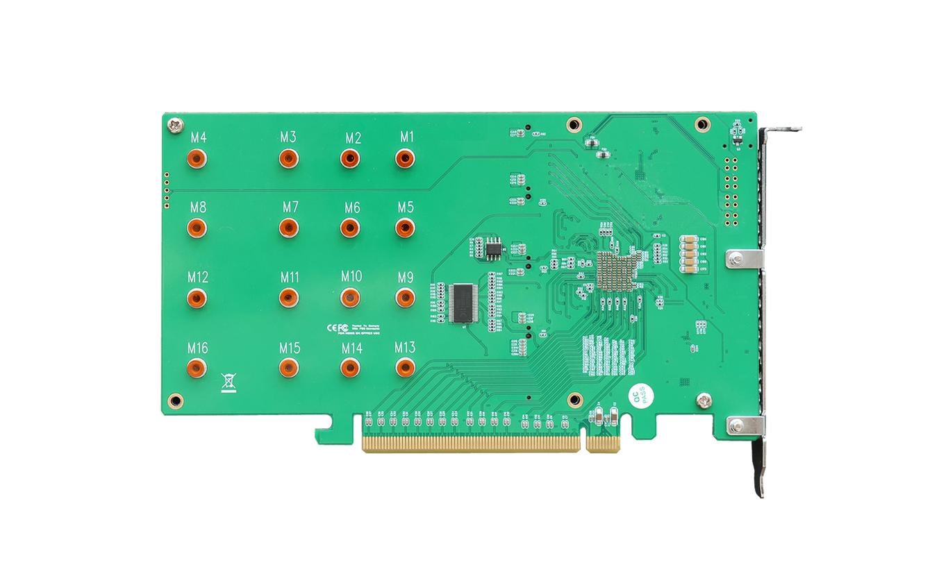 Host Bus Adapter Rocket 1104 PCI-Ex16v3 - 4x M.2 NVMe<br>PCIe 3.0 x16 4-Port M.2 NVMe HBA – Hochgeschwindigkeits-4-Kanal-PCIe Gen3 M.2 NVMe-Verbindungslösung