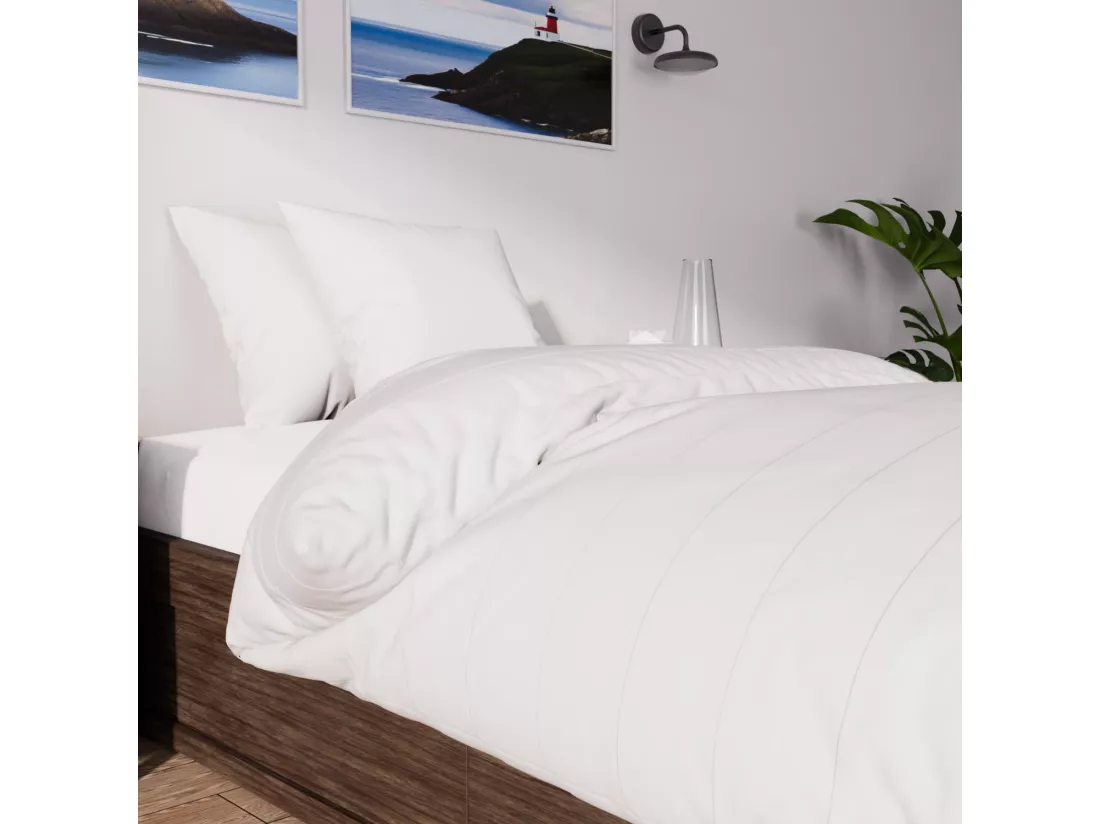 Couette blanche 140x200 cm LUXE 550 Gr, par Soleil d'Ocre